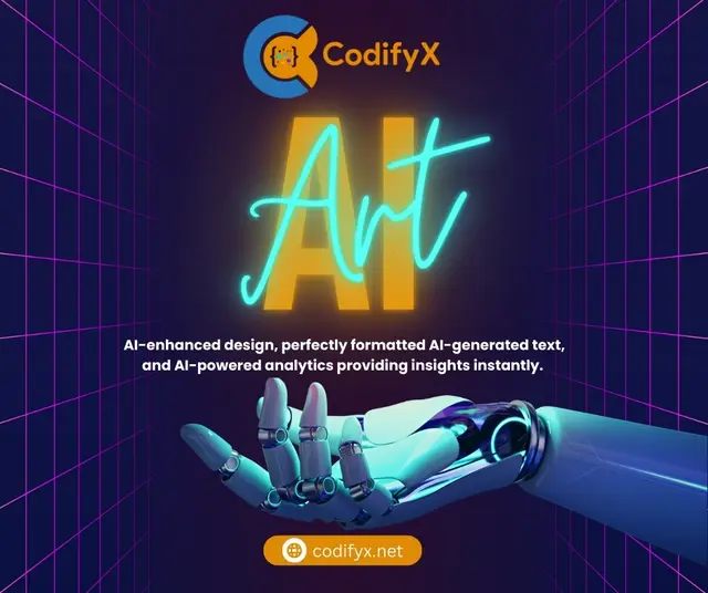 AI Art — CodifyX, banner design by Saif Kasbati