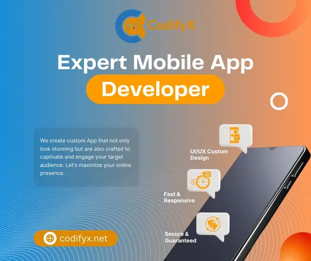 Expert Mobile App Developer — CodifyX, banner design by Saif Kasbati
