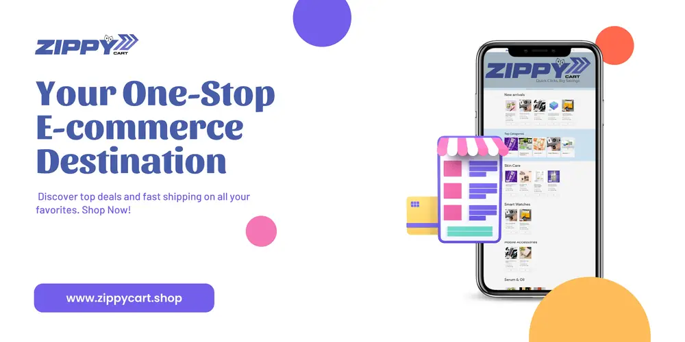 ZippyCart Banner — E-commerce ad, banner design by Saif Kasbati