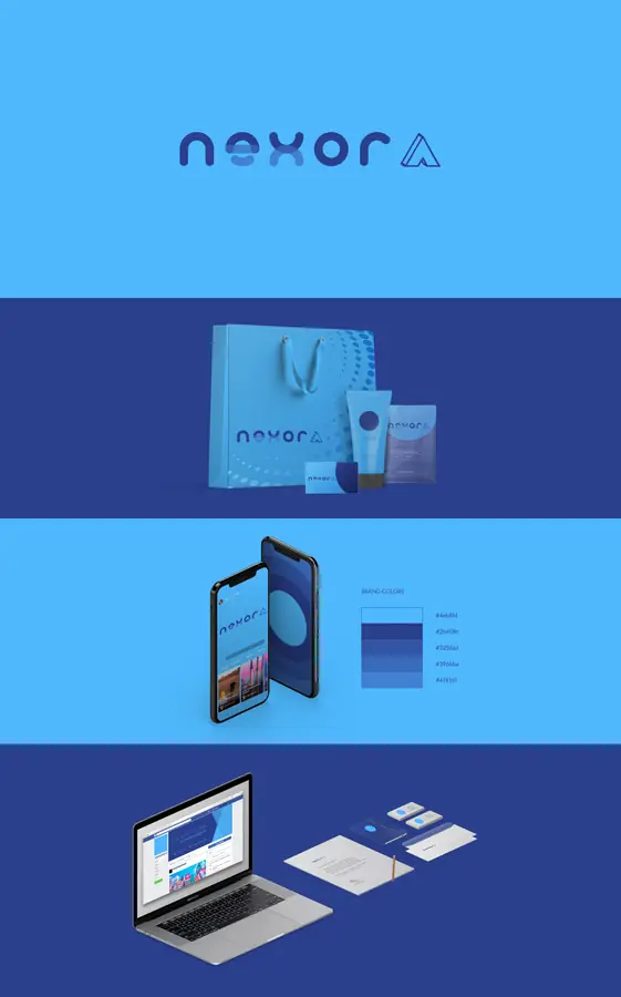 Nexor Brand Identity — Full identity system, brand identity by Saif Kasbati