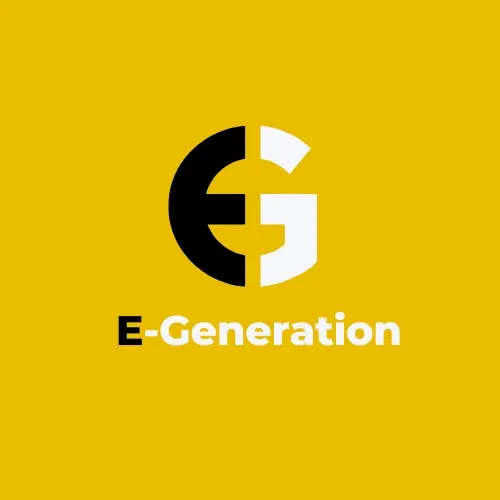 E-Generation — Logo mark, logo design by Saif Kasbati
