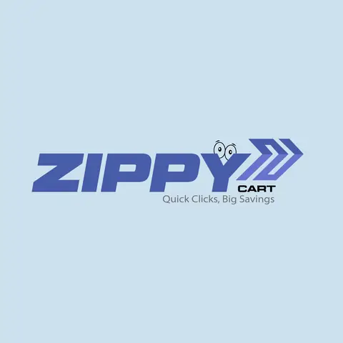 ZippyCart Logo — E-commerce, logo design by Saif Kasbati