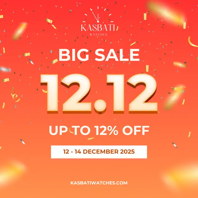 12.12 Big Sale — Kasbati Watches, social media post design by Saif Kasbati