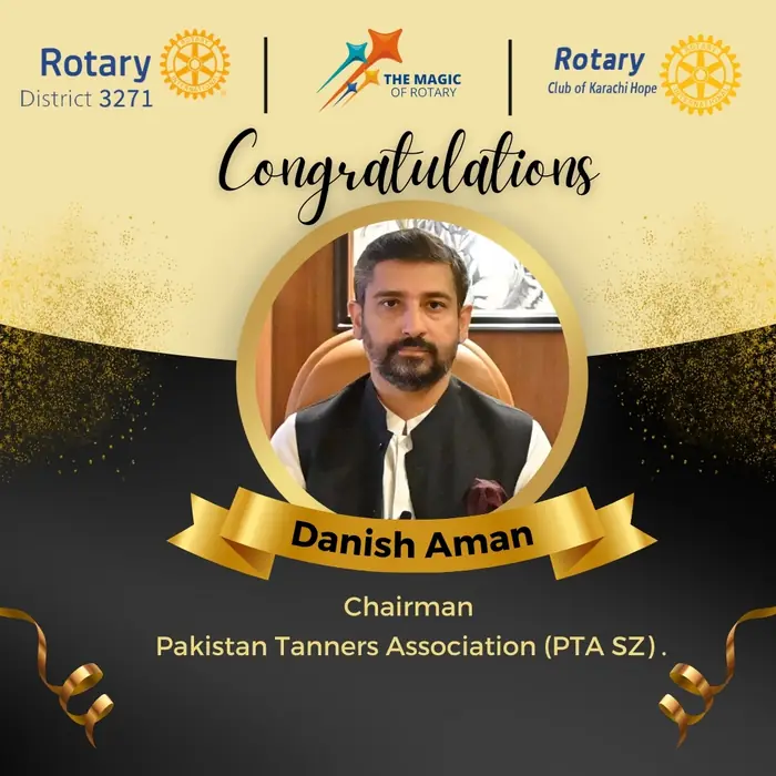 Congratulations Post — Pakistan Tanners Association, social media post design by Saif Kasbati
