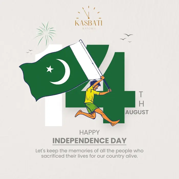 Independence Day Post — Kasbati Watches, social media post design by Saif Kasbati