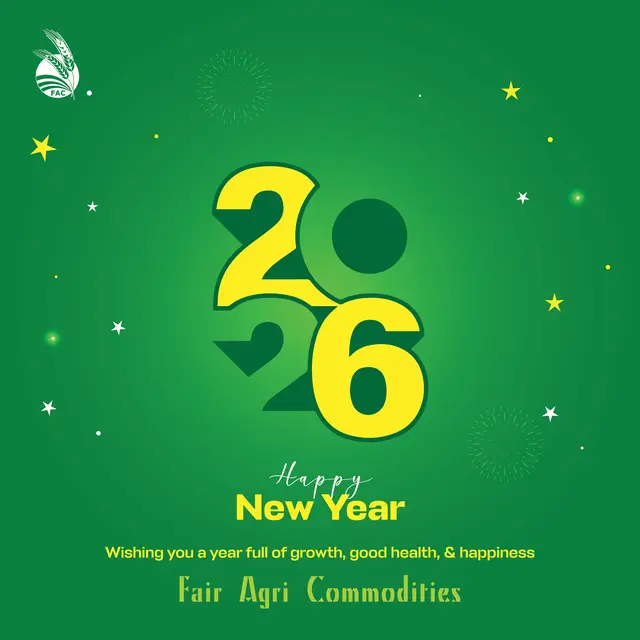 New Year 2026 Post — Fair Agri Commodities, social media post design by Saif Kasbati