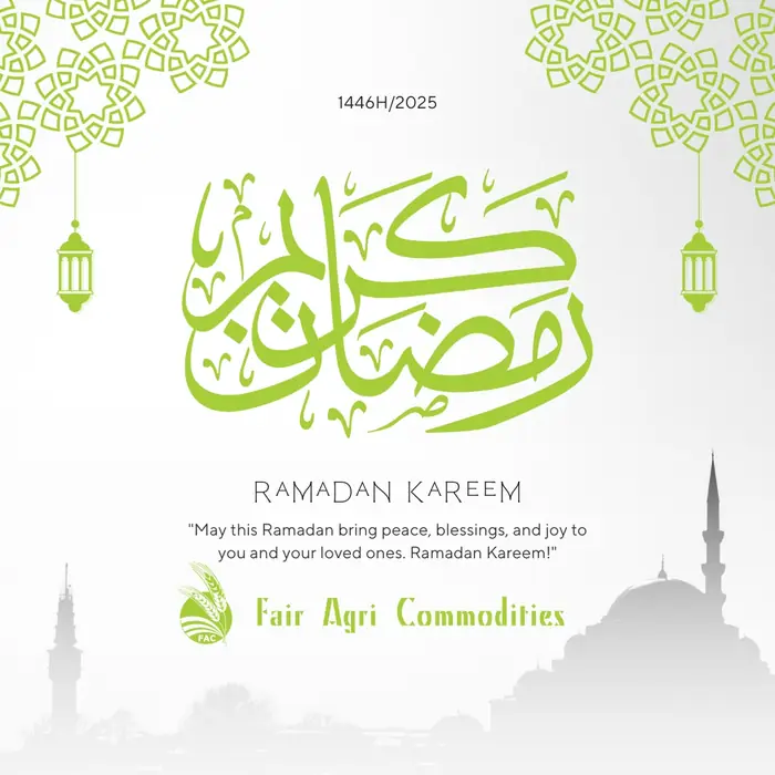 Ramadan Kareem — Fair Agri Commodities, social media post design by Saif Kasbati